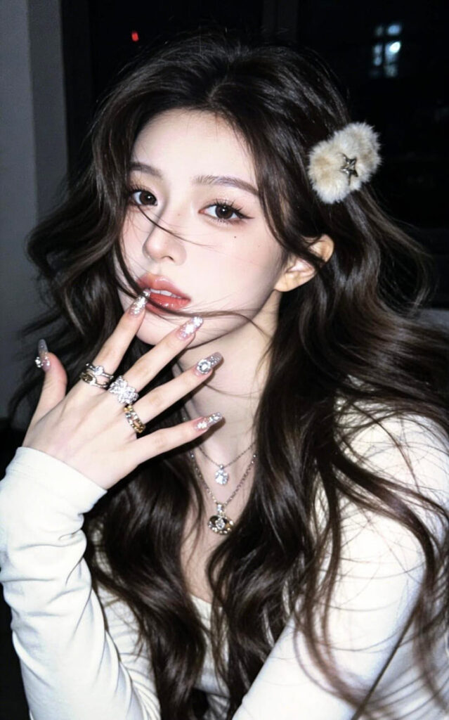 Ảnh gái xinh Trung Quốc Douyin nổi bật với visual thu hút và thời thượng